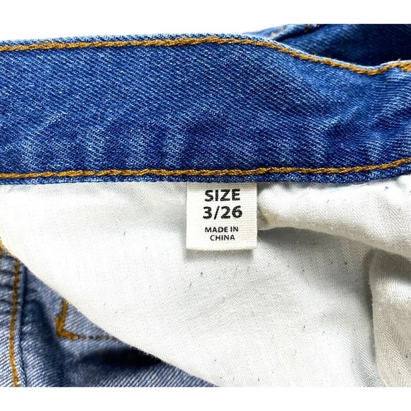 VANS Jeans Womens 3/26 Blue Denim Mid Rise Straight Leg Slim Fit Trendy Casual - Picture 6 of 9